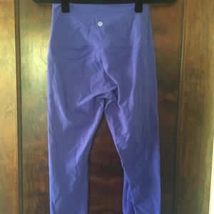 lululemon Wunder Under Crop*roll down iris purple